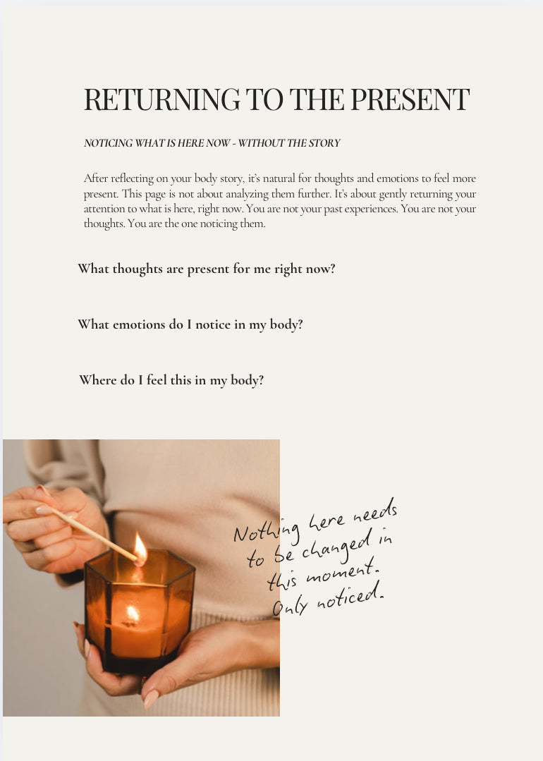 Body Image and Identity Rebuilding Journal